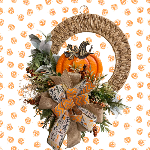 Pumpkin Fall Wreath